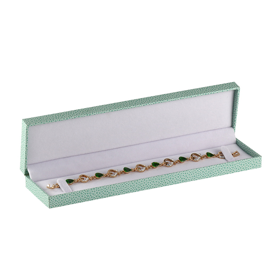 Green Texture Paper Jewelry Boxes Wholesale