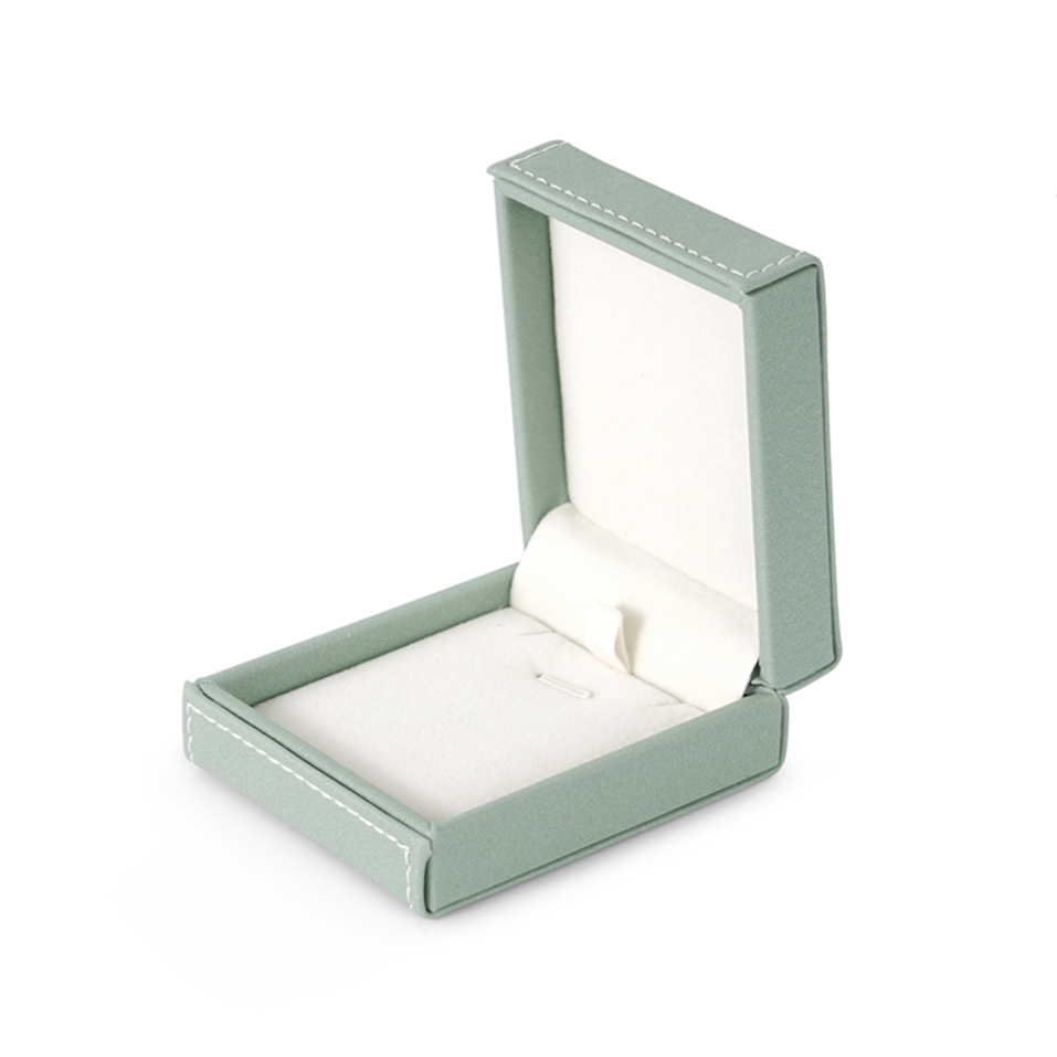 Faux leather jewellery case ring necklace pendant bangle earring box