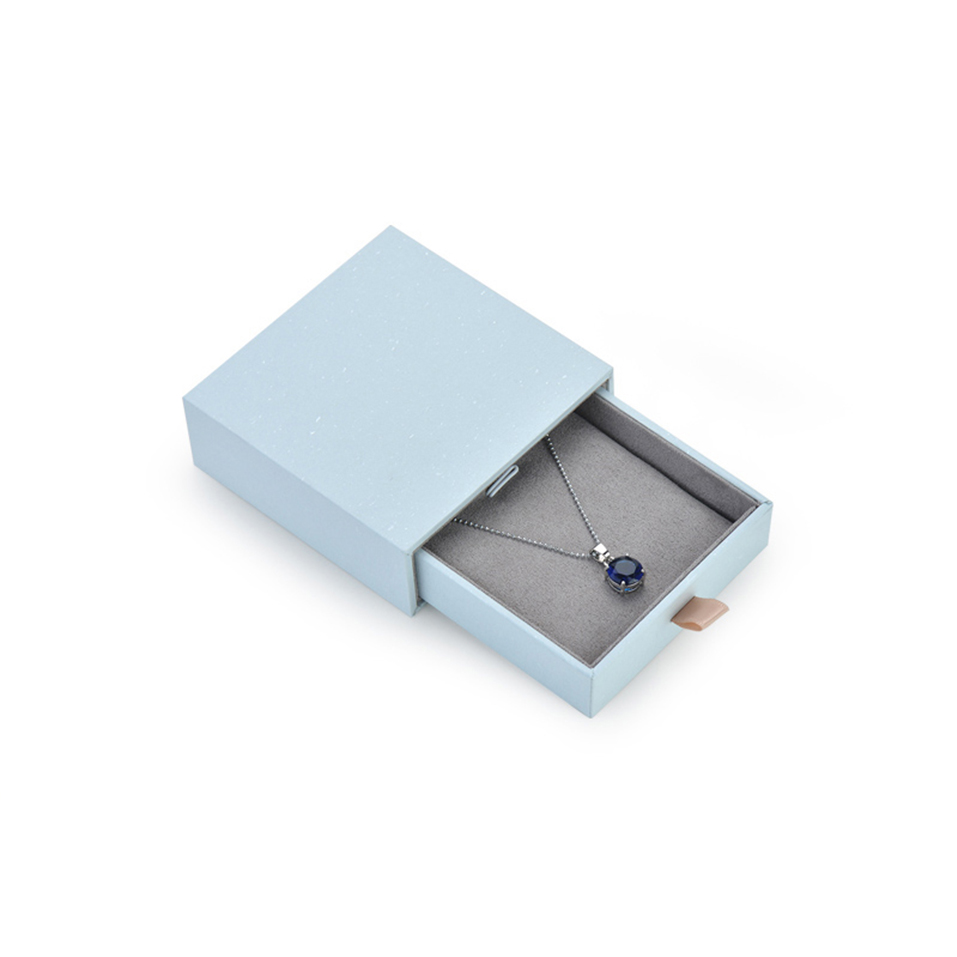 Personalised wholesale factory jewellery ring earring pendant necklace bangle box organizer with gray velvet