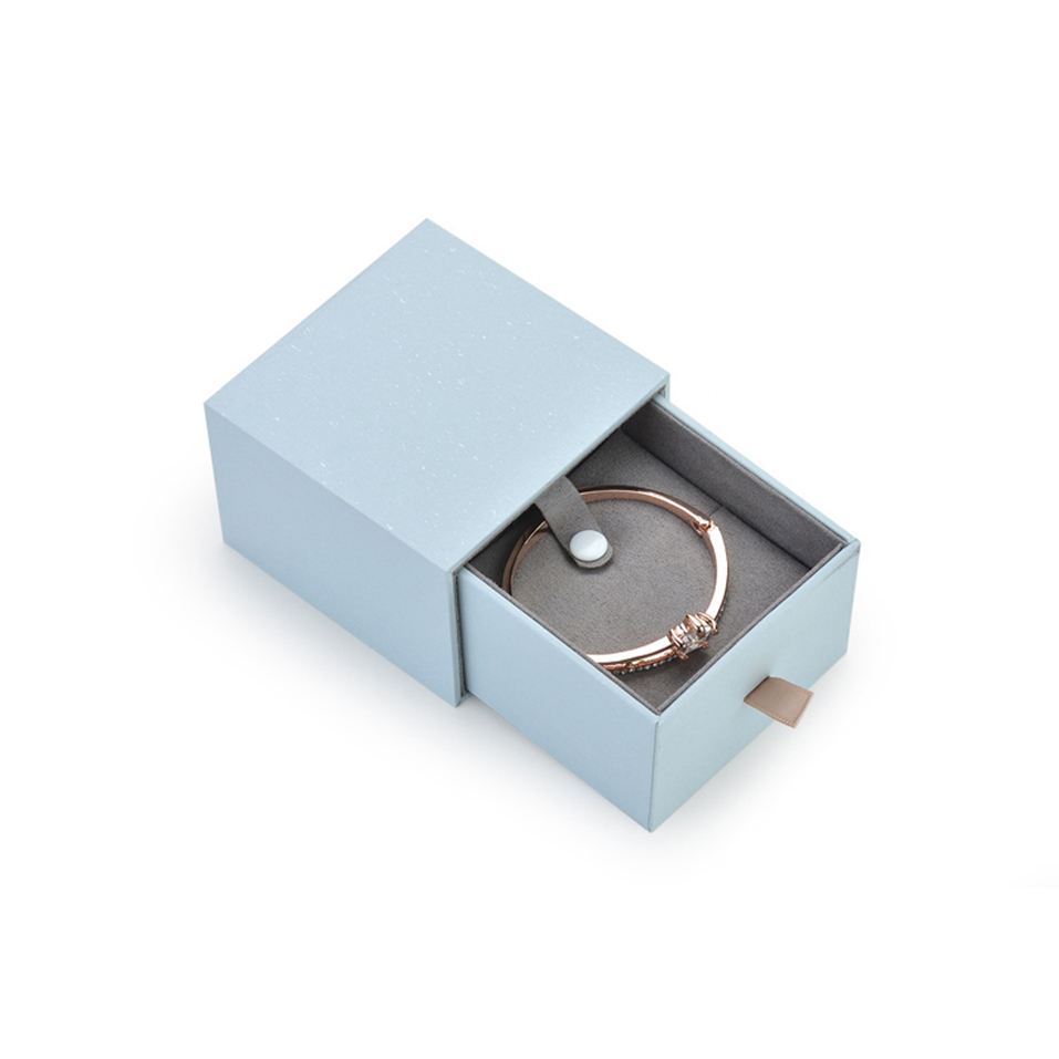 Personalised wholesale factory jewellery ring earring pendant necklace bangle box organizer with gray velvet