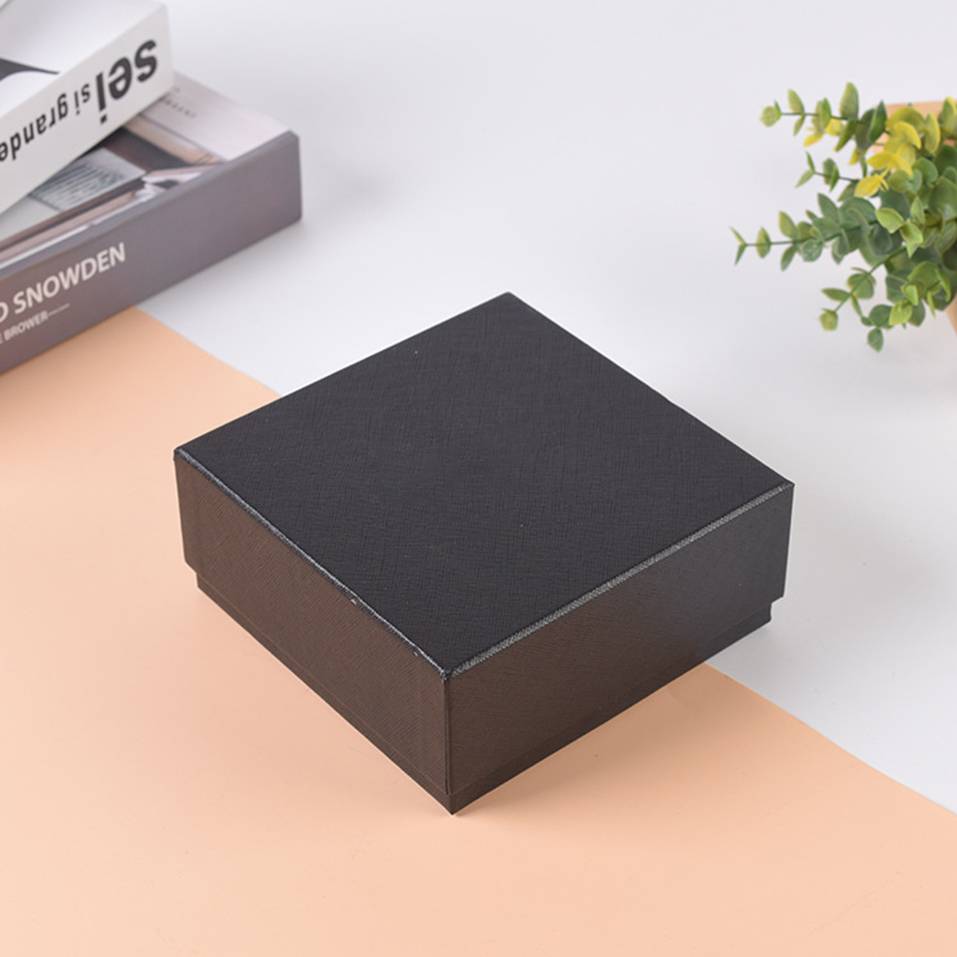 Factory black paper cardboard pendant jewellery gift packaging boxes wholesale
